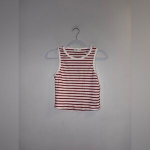 Active USA — Red Striped Tank